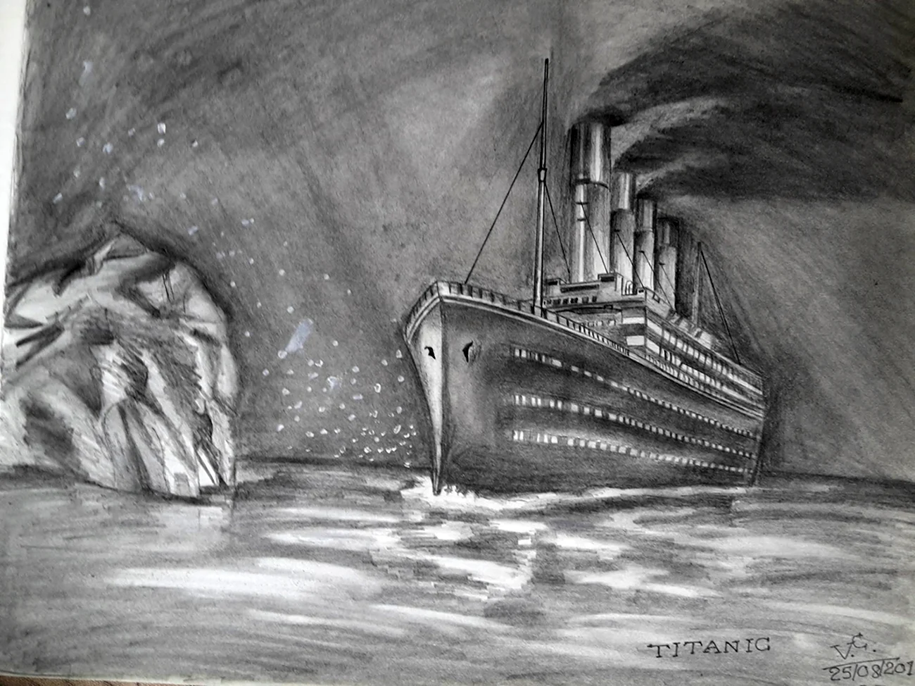 Титаник корабль зарисовки. Для срисовки