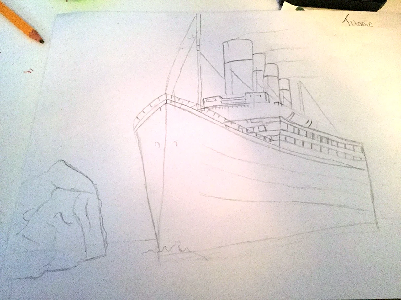 Титаник рисование. Для срисовки