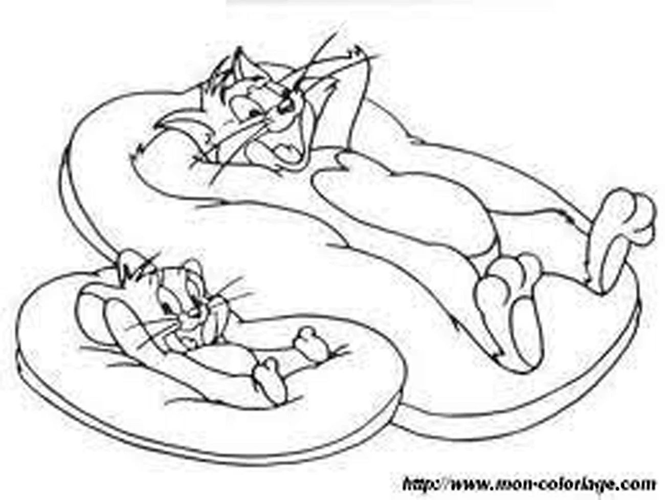 Tom and Jerry раскраска. Для срисовки