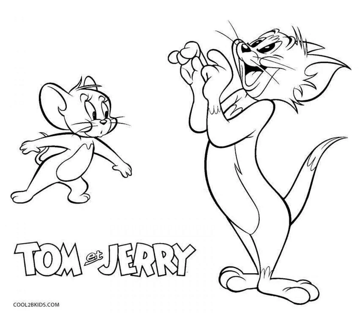 Том и Джерри. Для срисовки
