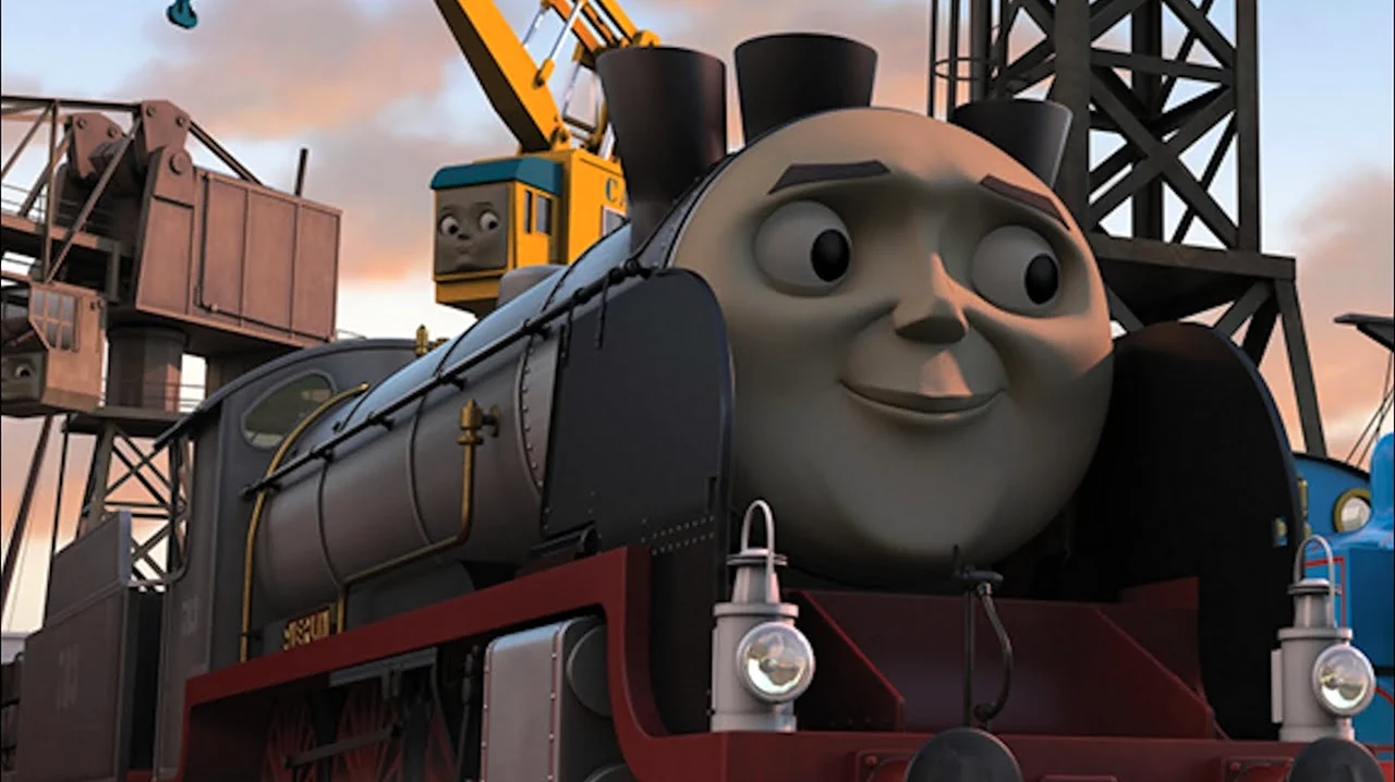 Томас покидая Содор. Картинка из мультфильма