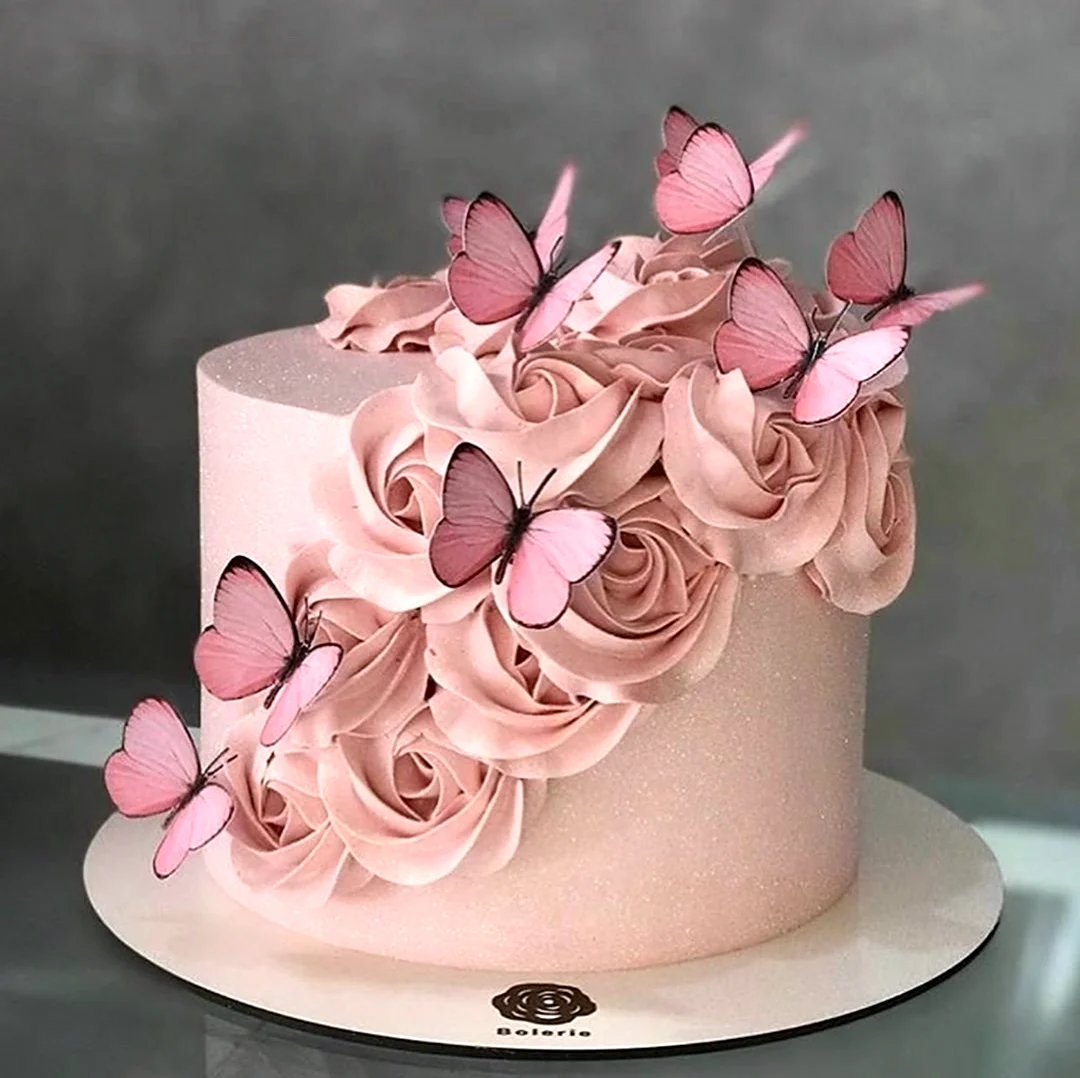 Торт «бабочки». Красивая картинка