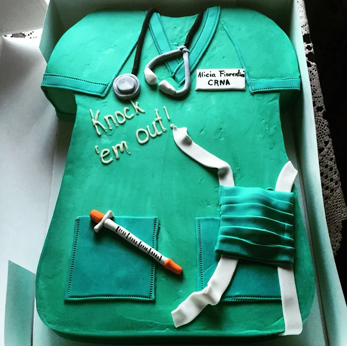 Торт для анестезиолога. Красивая картинка