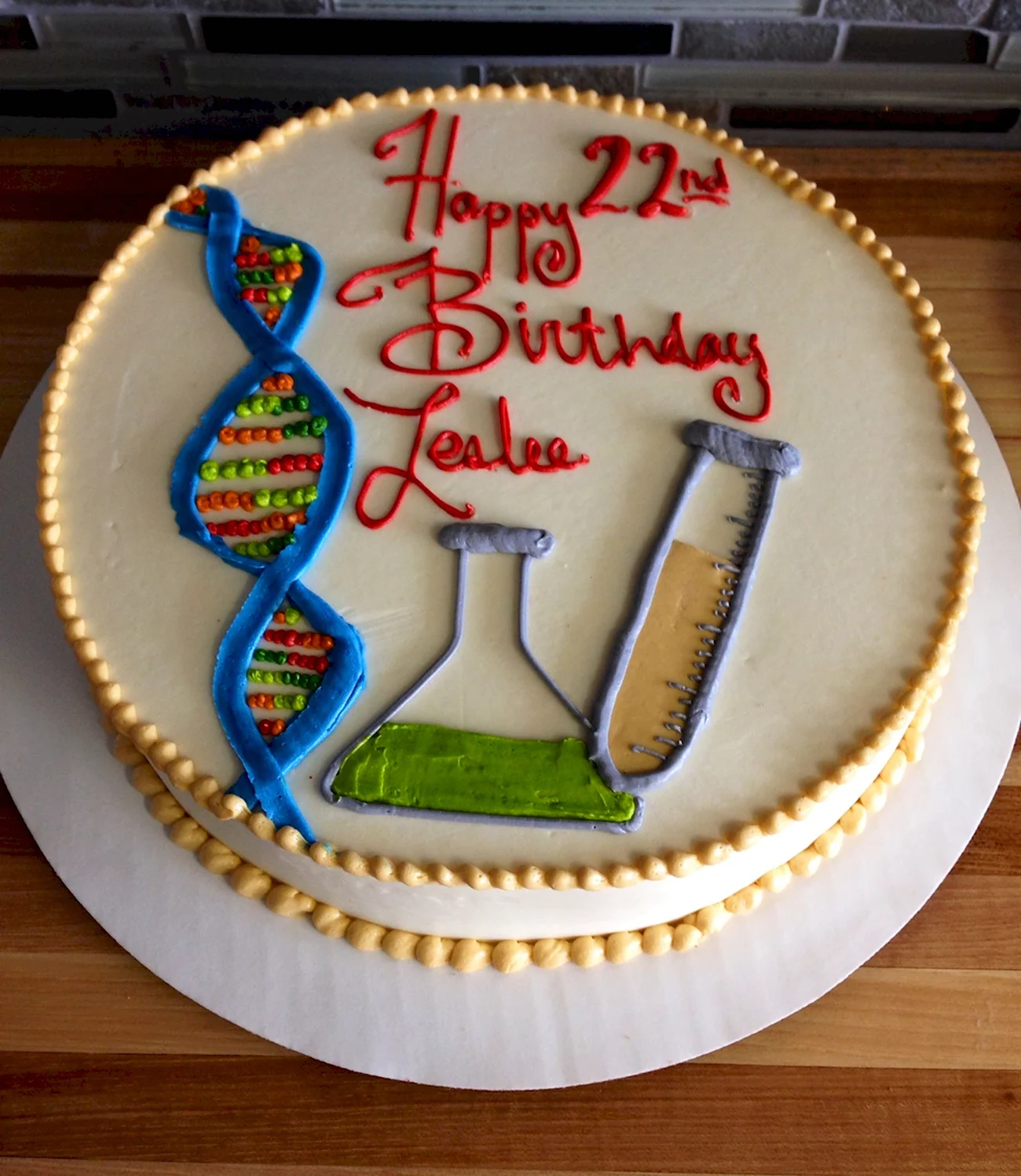 Торт для биолога на день рождения. Красивая картинка
