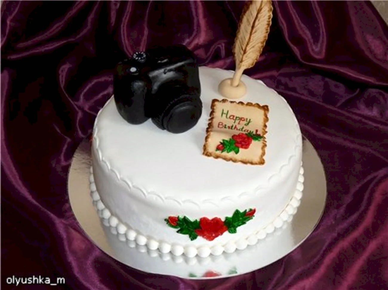 Торт для девушки фотографа. Красивая картинка