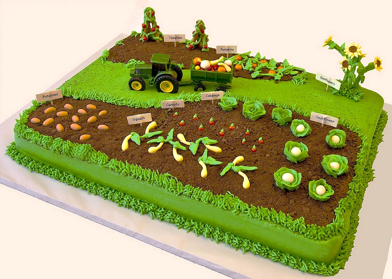 Торт для фермера. Красивая картинка
