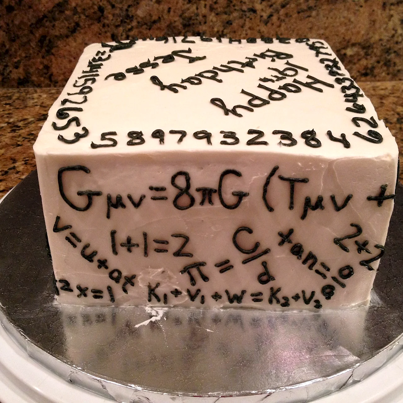 Торт для математика. Красивая картинка