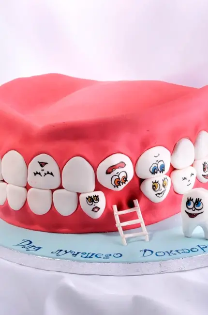 Торт для стоматолога. Красивая картинка