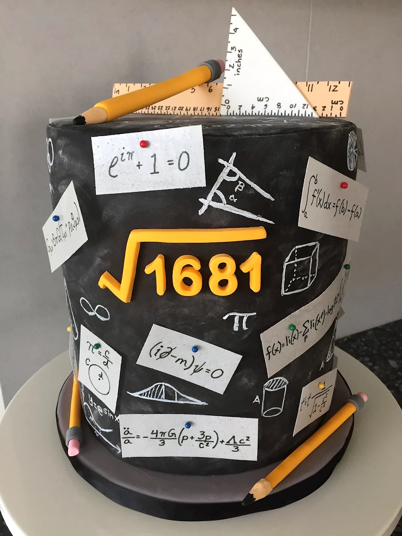 Торт для учителя математики. Красивая картинка