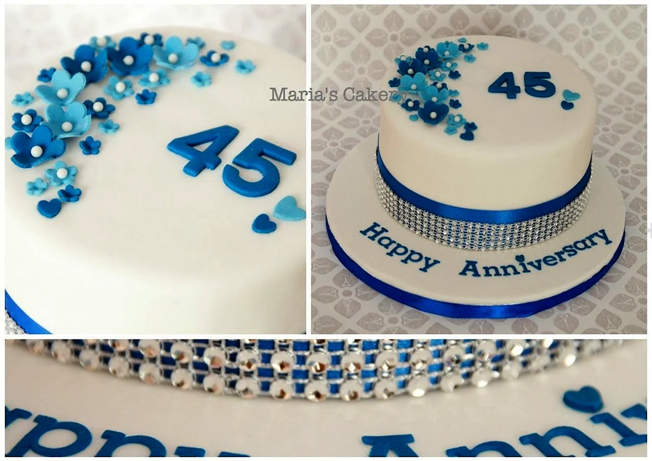 Торт на 45 лет свадьбы. Поздравление с годовщиной свадьбы