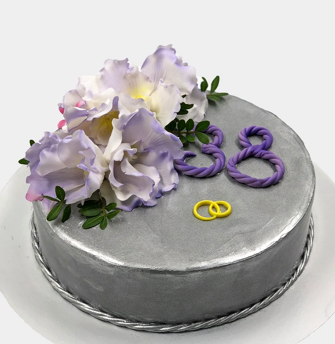 Торт на ртутную свадьбу. Поздравление с годовщиной свадьбы