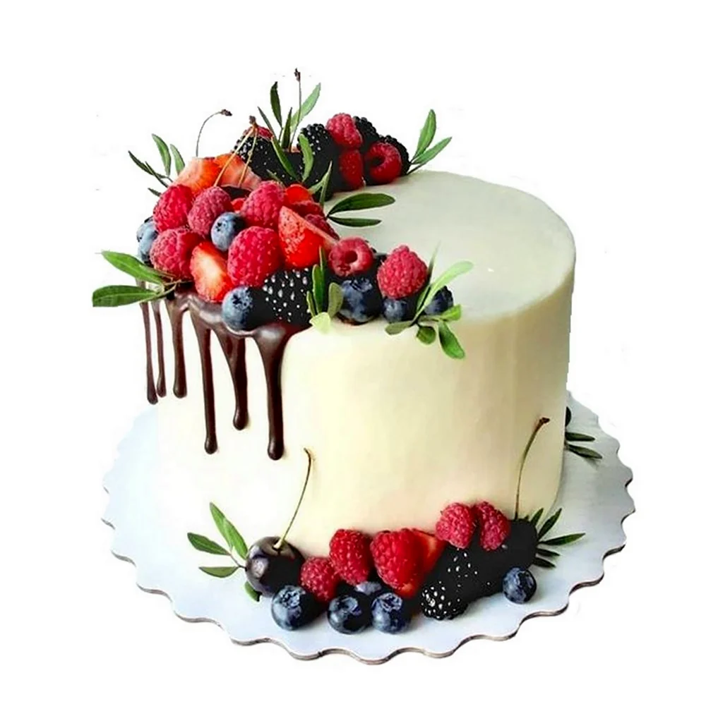 Торт с ягодами. Красивая картинка