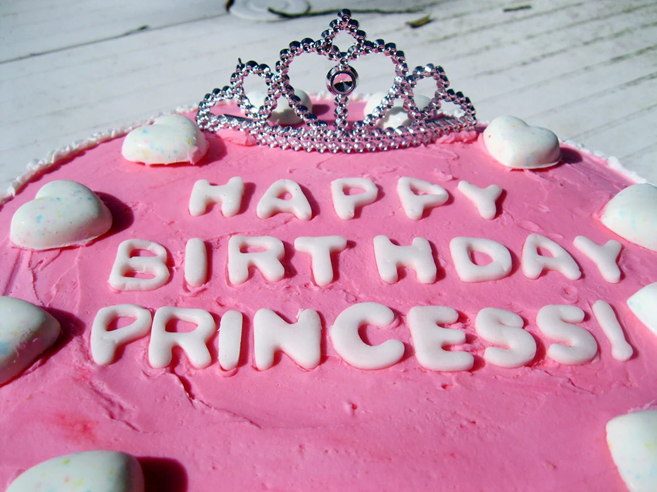 Торт с надписью принцесса. Картинка
