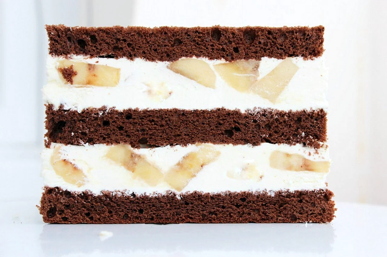 Торт шоколадный бисквит с кремом чиз. Красивая картинка