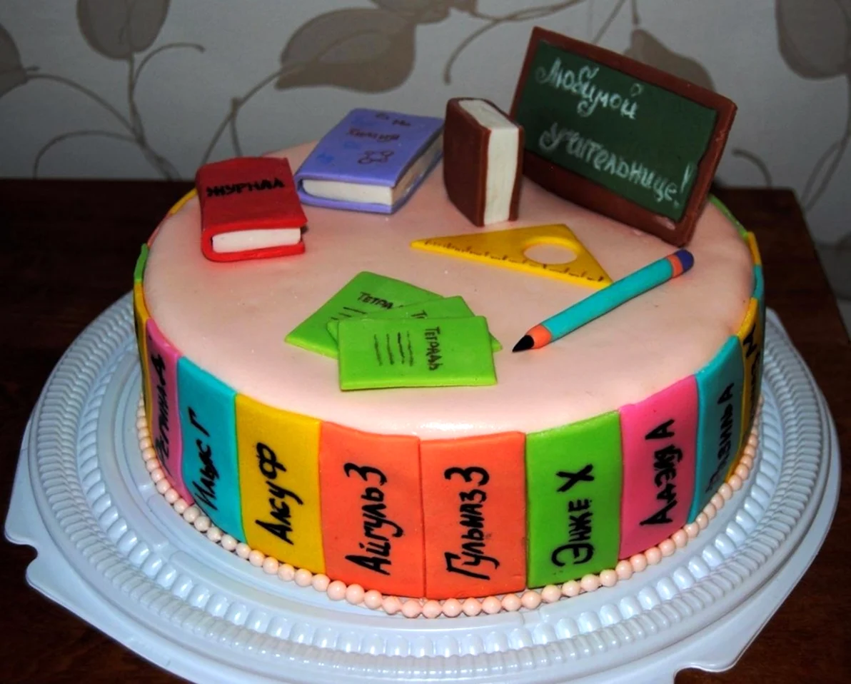 Торт «учителю». Картинка