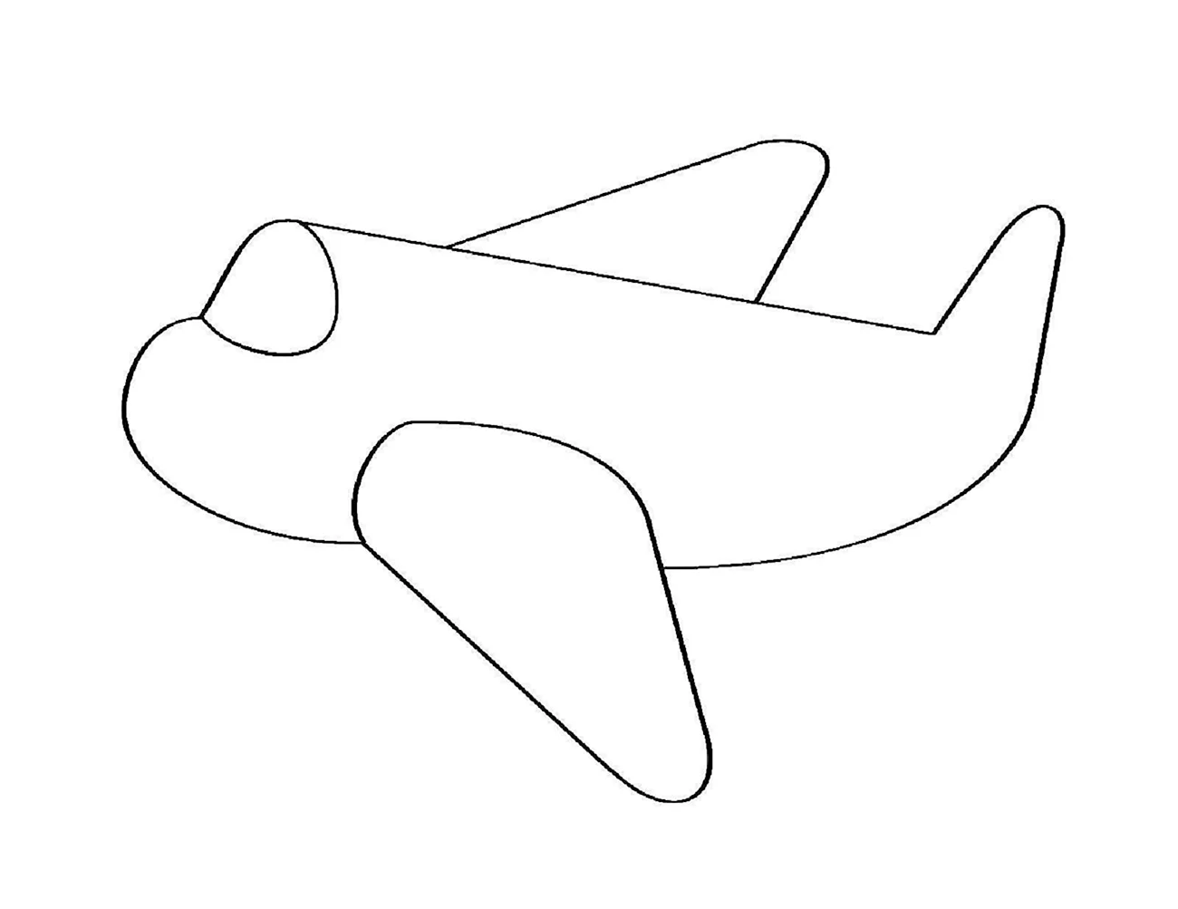 Трафарет самолета для рисования. Своими руками
