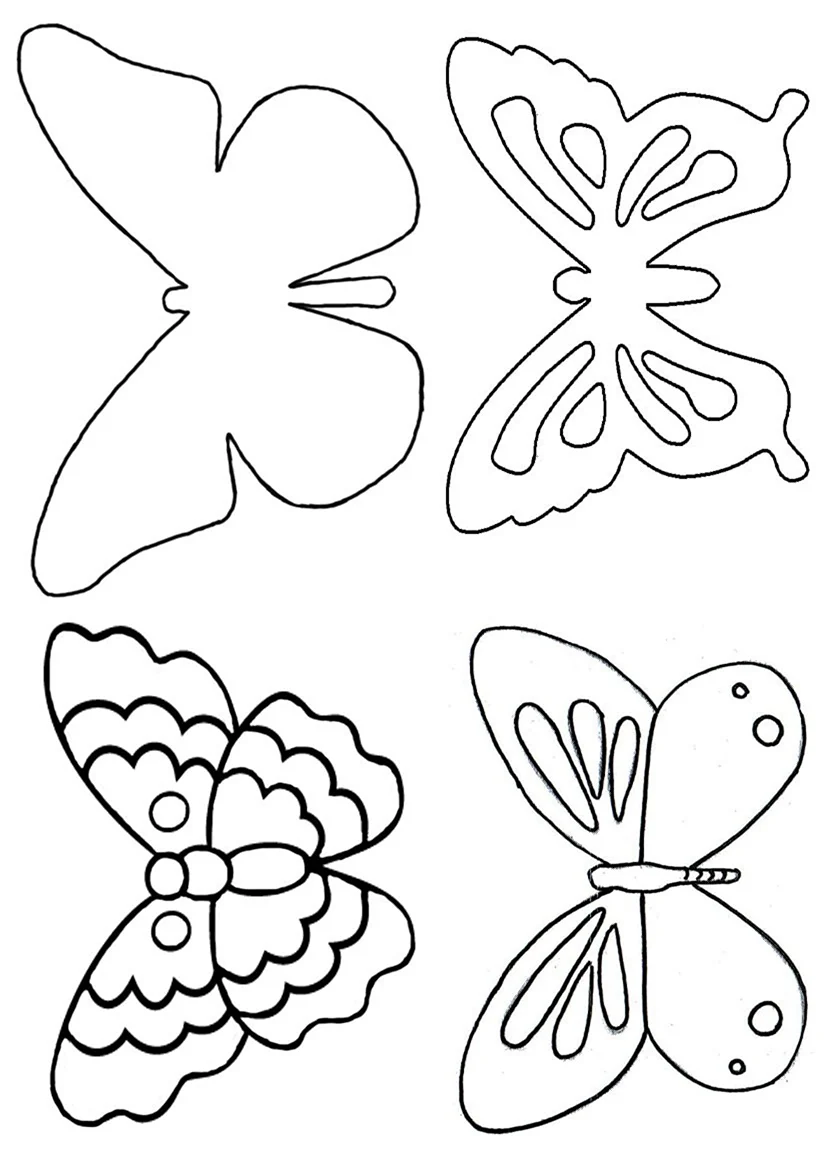 Трафареты бабочки. Своими руками