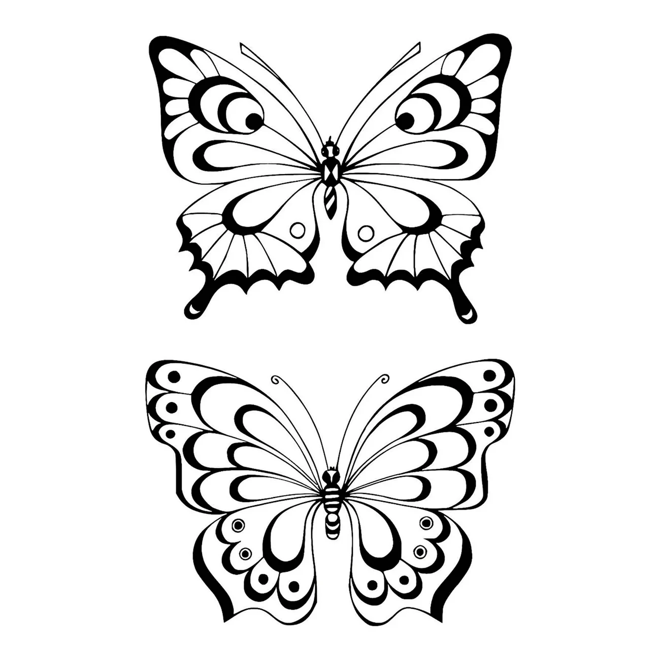 Трафареты бабочки. Картинка