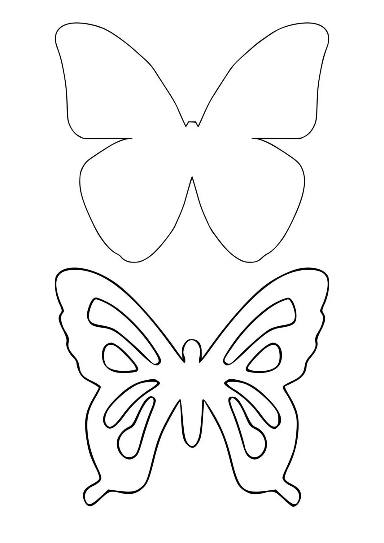 Трафареты бабочки. Своими руками