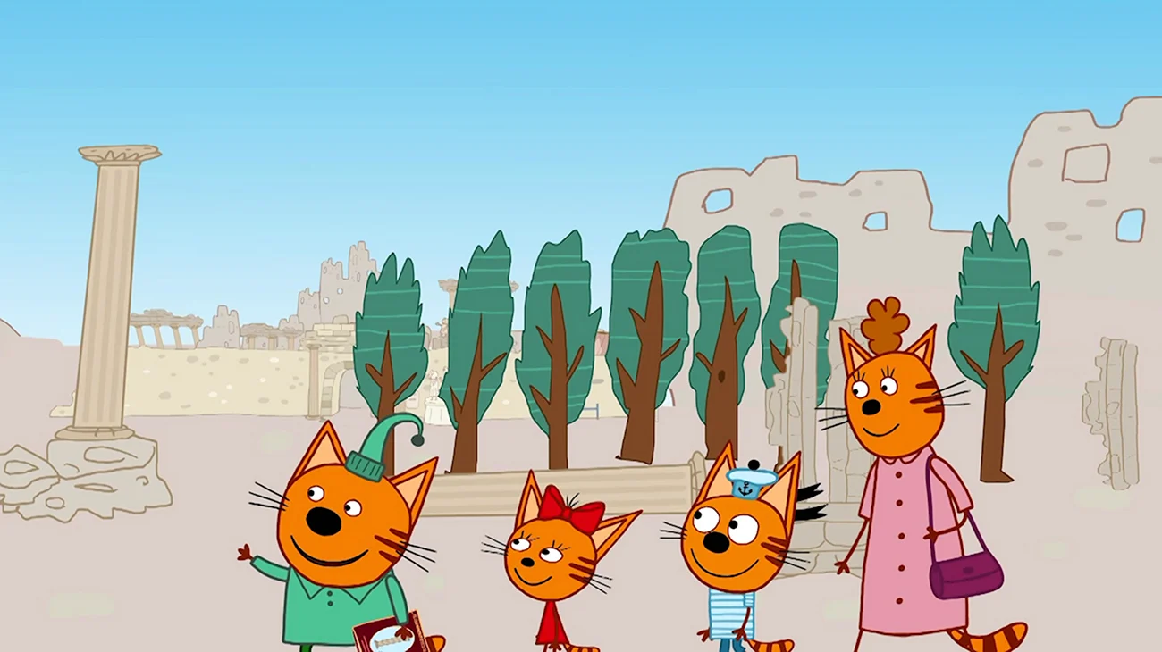 Три кота 3 сезон. Картинка из мультфильма