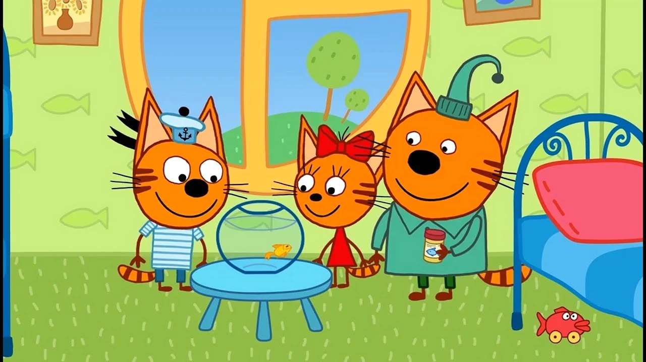 Три кота 73 серия. Картинка из мультфильма
