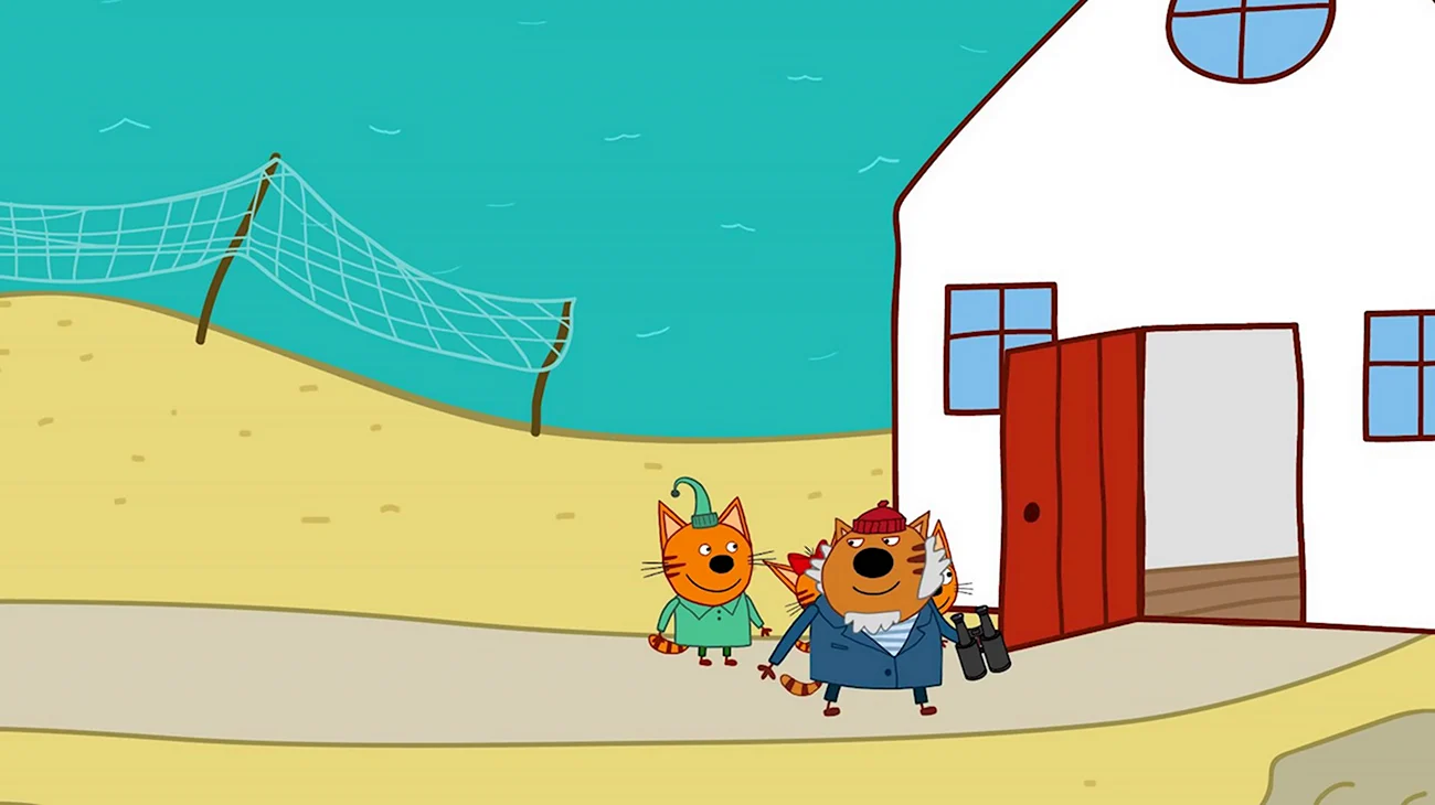 Три кота дедушка. Картинка из мультфильма