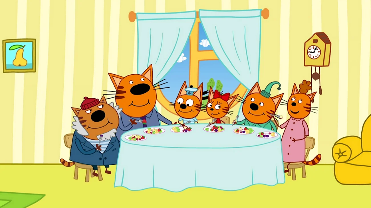 Три кота мультсериал 3 сезон. Картинка из мультфильма