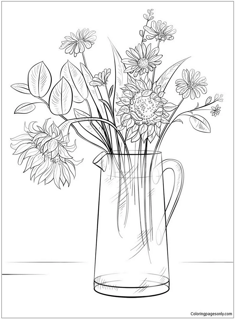Легкий рисунок цветов в вазе. Цветы в вазе для срисовки. Эскиз натюрморта с цветами. Цветы рисунок карандашом. Натюрморт цветы карандашом.