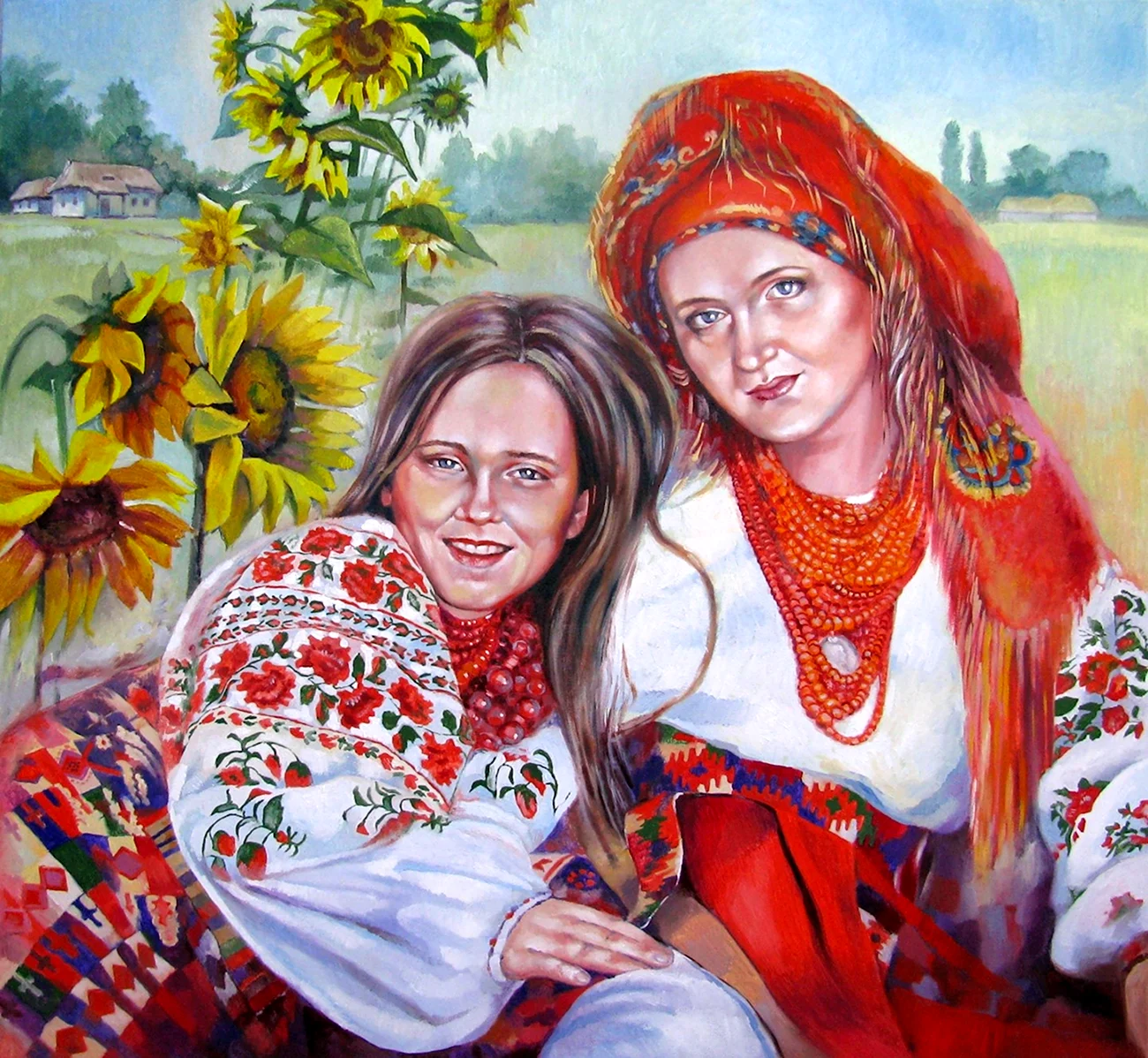 Украинские мотивы в живописи. Поздравление
