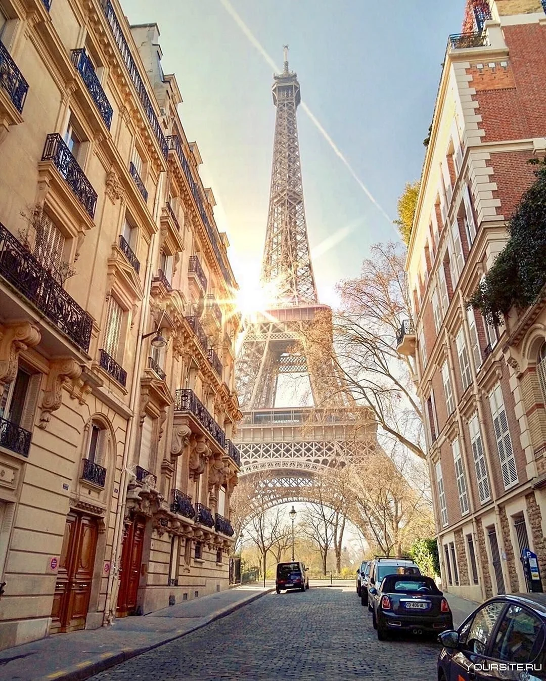Улица Эльдер Париж. Красивая картинка