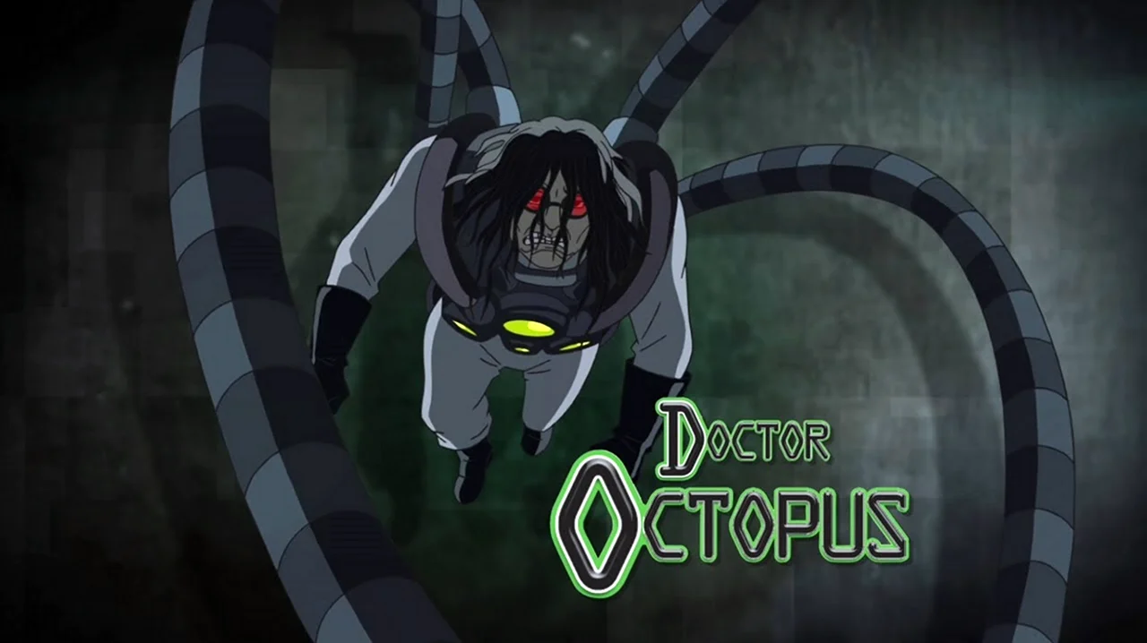 Великий человек паук доктор осьминог. Картинка из мультфильма