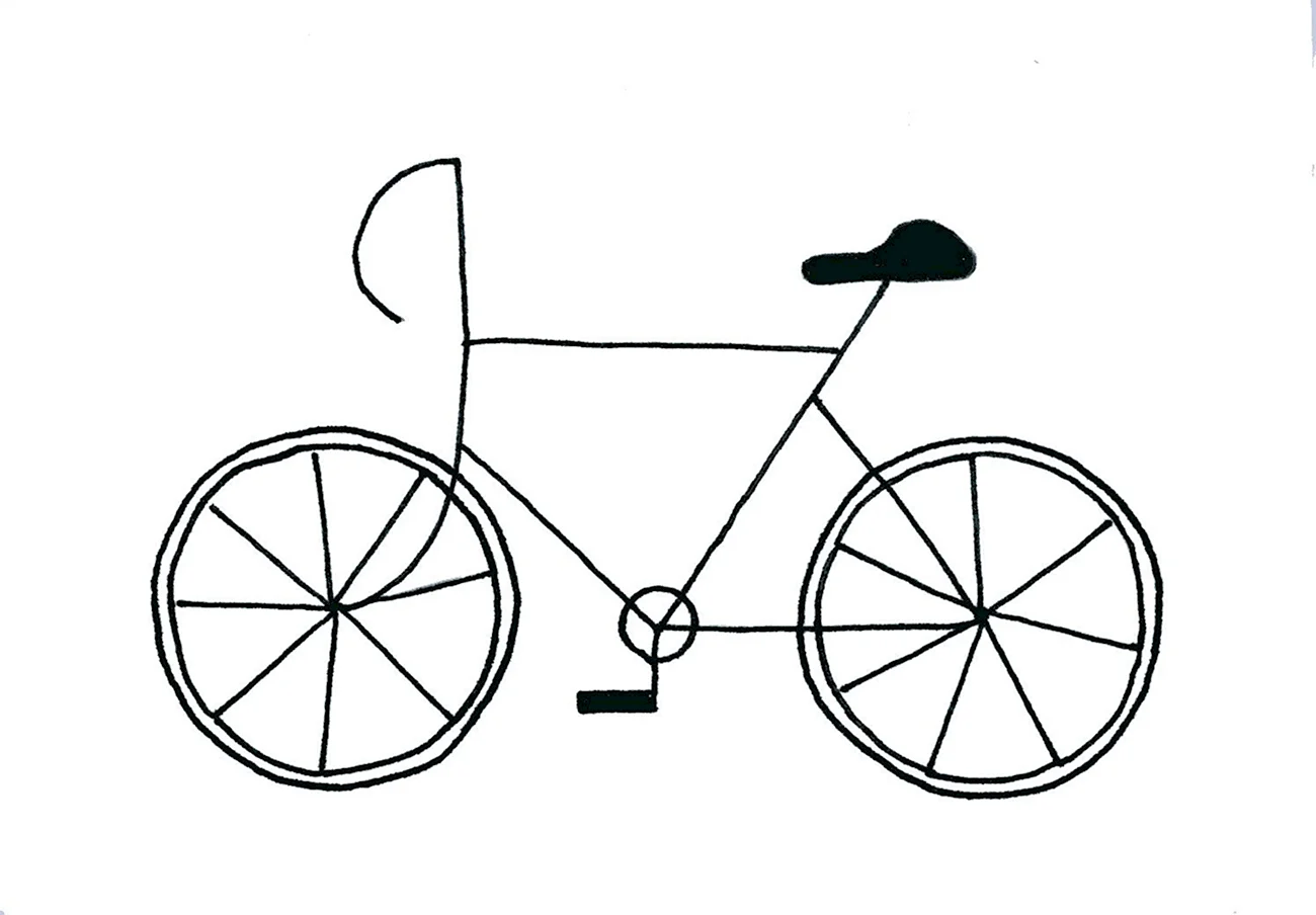 Велосипед для рисования. Для срисовки
