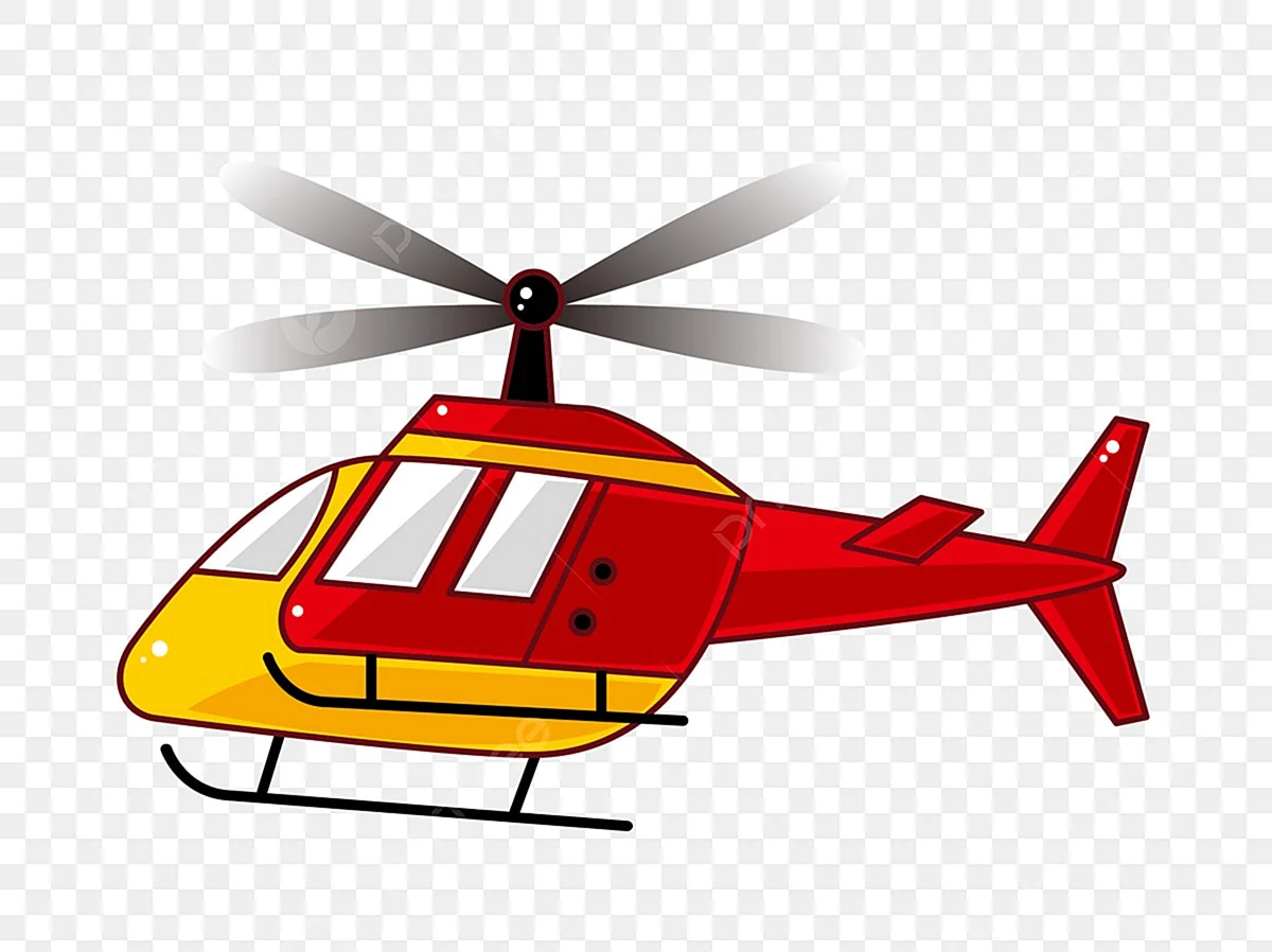Вертолет для детей. Картинка
