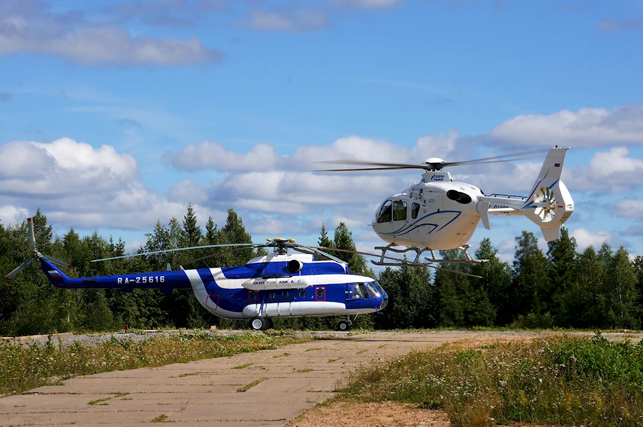 Вертолет Газпромавиа. Поздравление