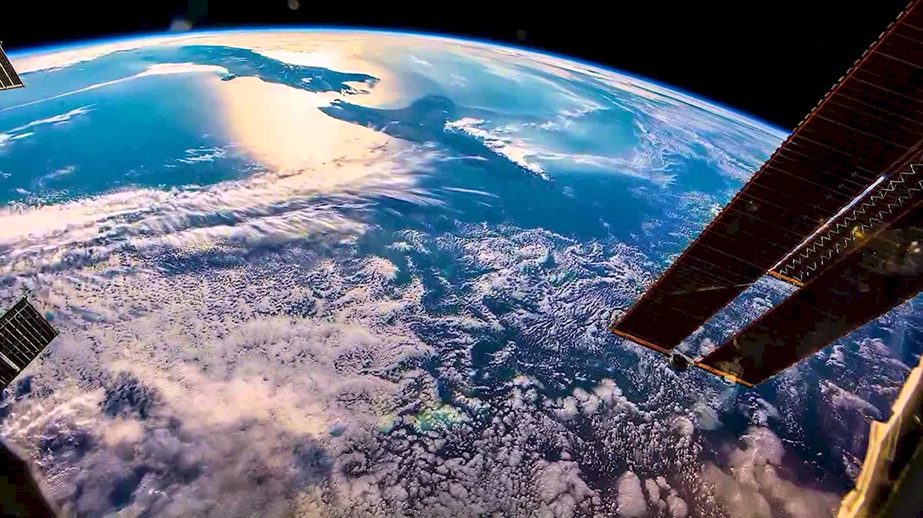 Вид земли из космоса. Картинка