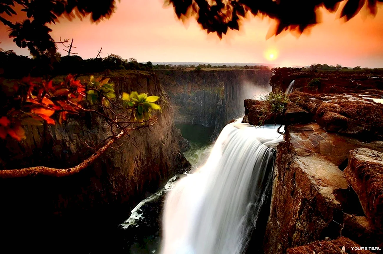 Водопад Виктория. Красивая картинка