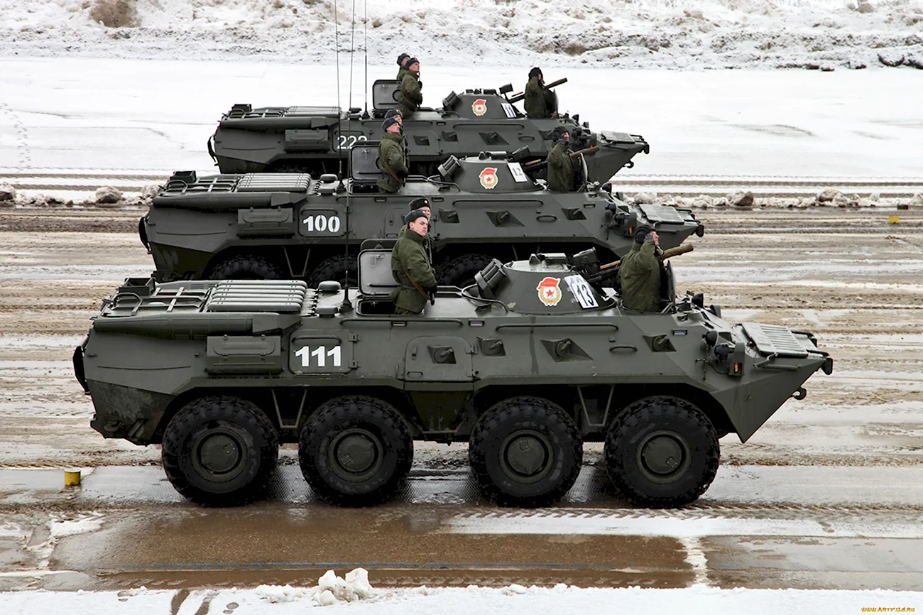 Военная техника БТР 80. Картинка
