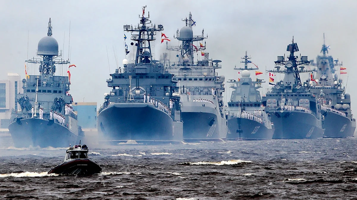 Военно-морской парад в Санкт-Петербурге. Поздравление