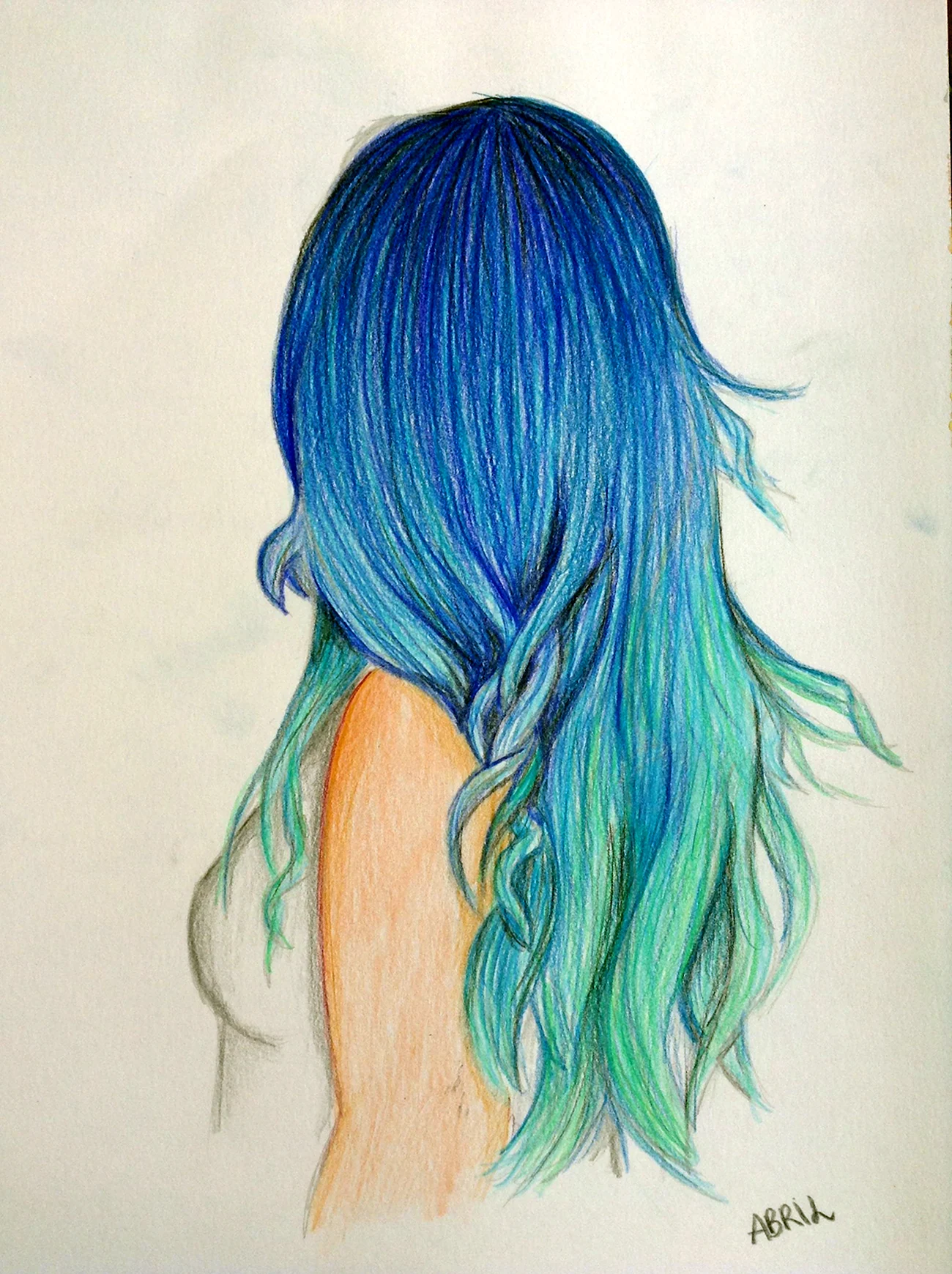 Волосы для рисования цветные. Для срисовки