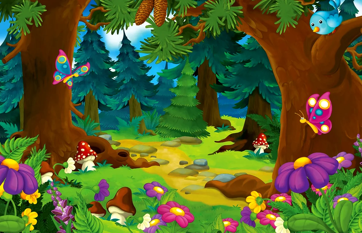 Волшебный лес для дошкольников. Красивая картинка