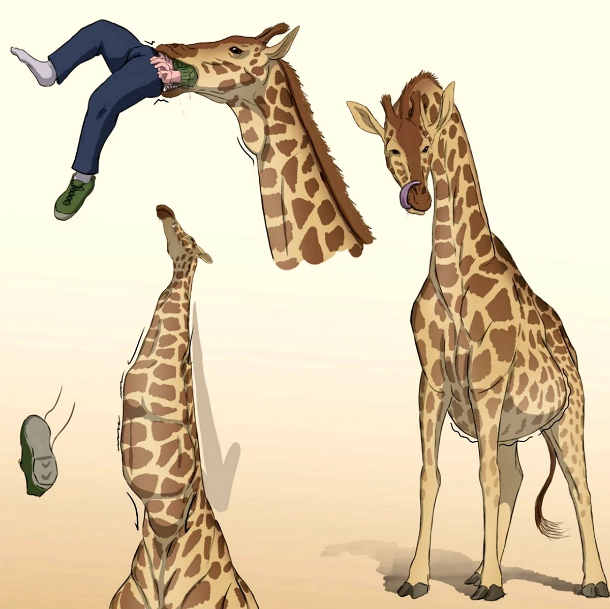 Vore Жираф Жираф. Картинка из мультфильма
