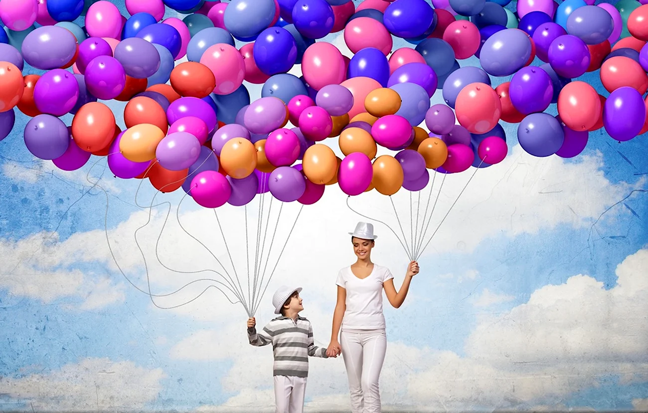 Воздушные шары праздник. Красивая картинка