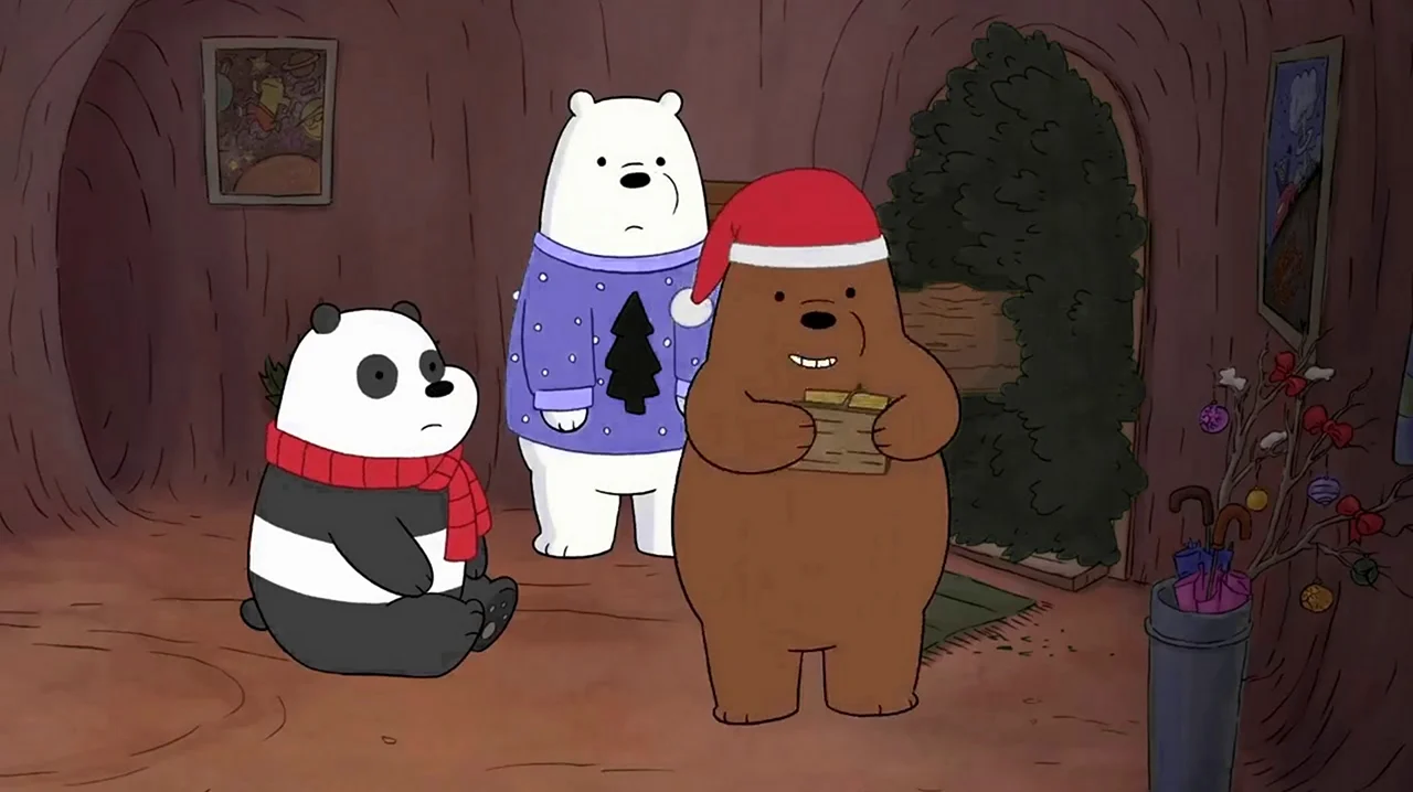 Вся правда о медведях Рождество. Картинка из мультфильма