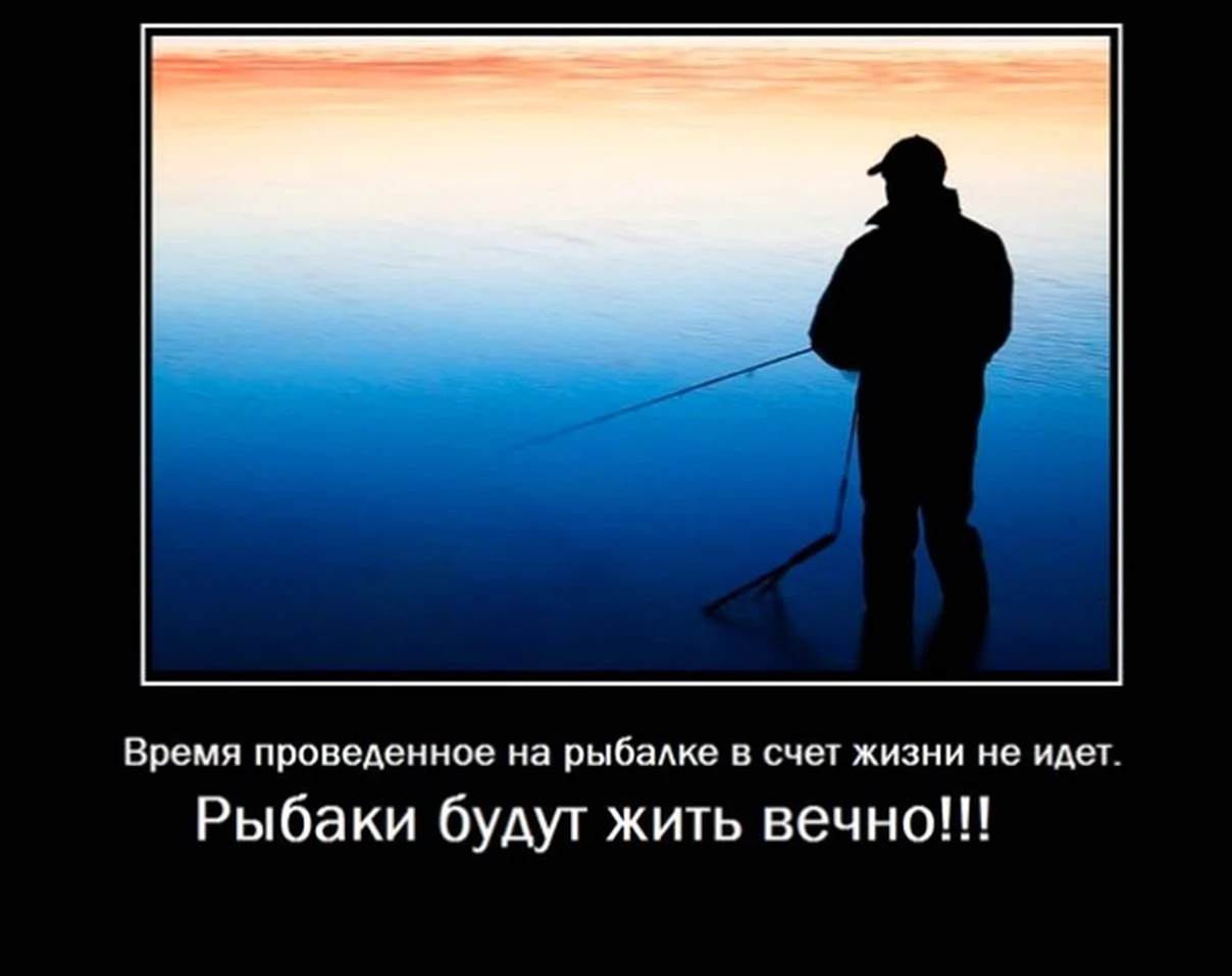 Высказывания про рыбалку. Картинка