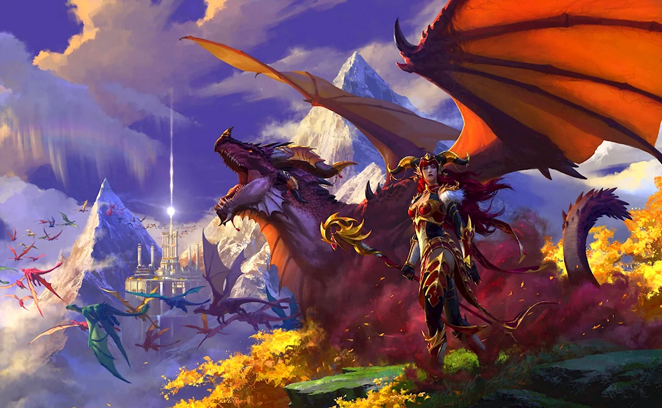 World of Warcraft Dragonflight. Картинка