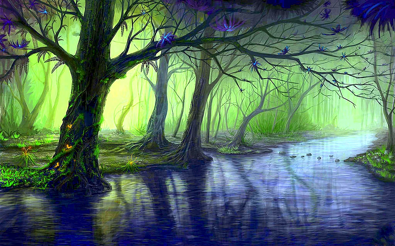 Зачарованный лес чудесный лес 1986. Красивая картинка