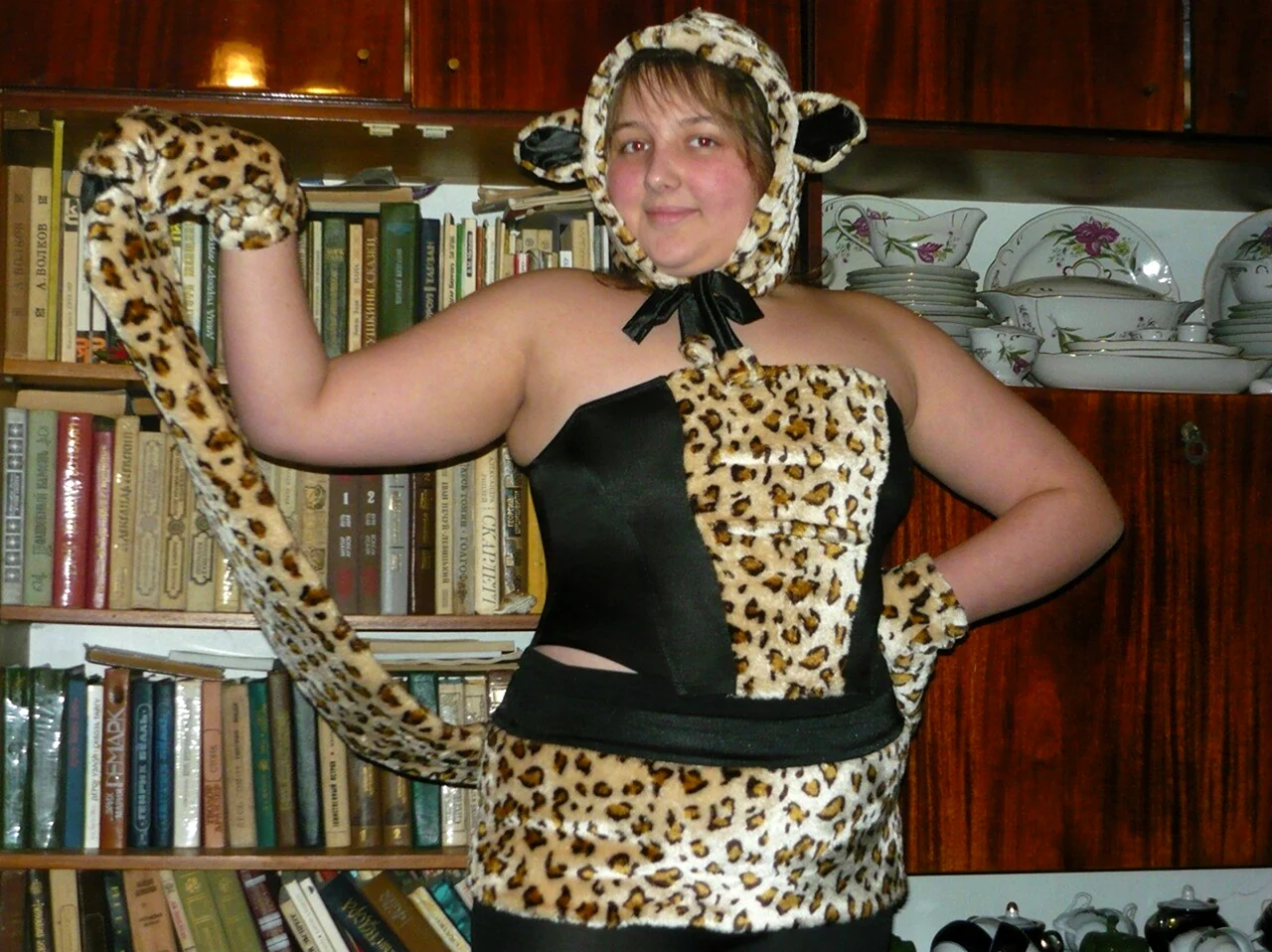 Женщина в леопардовом. Прикольная картинка