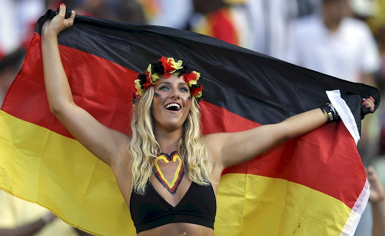 Женщины Германии. Красивая девушка