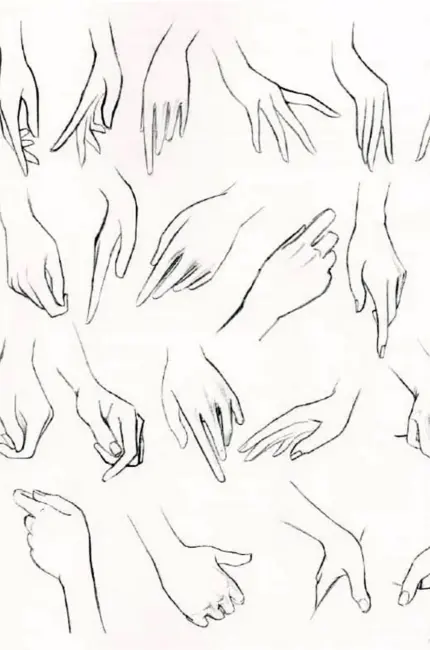 Женские руки для рисования. Для срисовки
