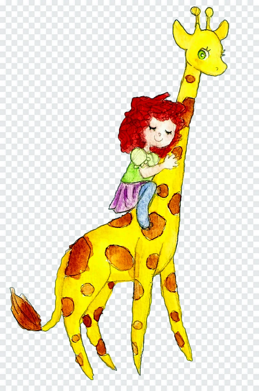 Жираф персонаж. Картинка из мультфильма